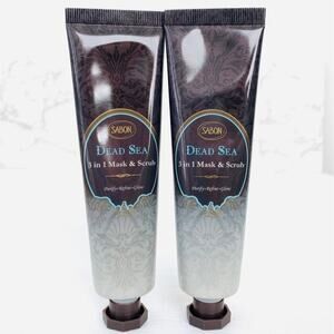 2x SABON 3 In 1 Dead Sea Mask & Scrub $52 Retail ($26/ea) (50ml/each)